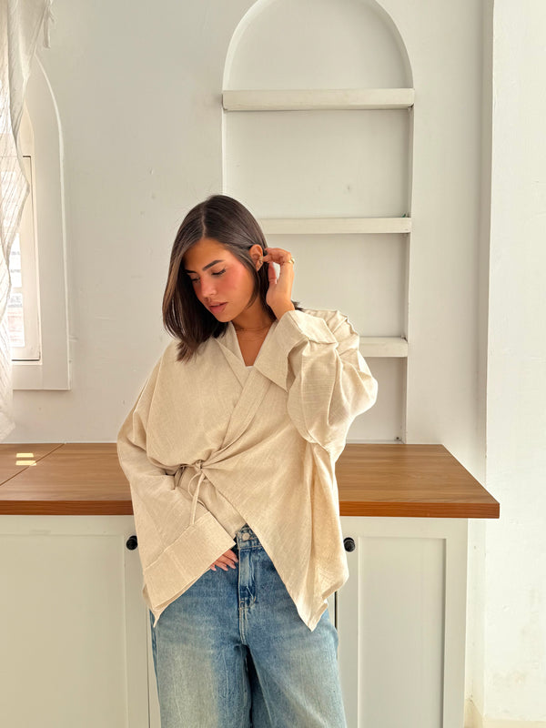 Luna top beige