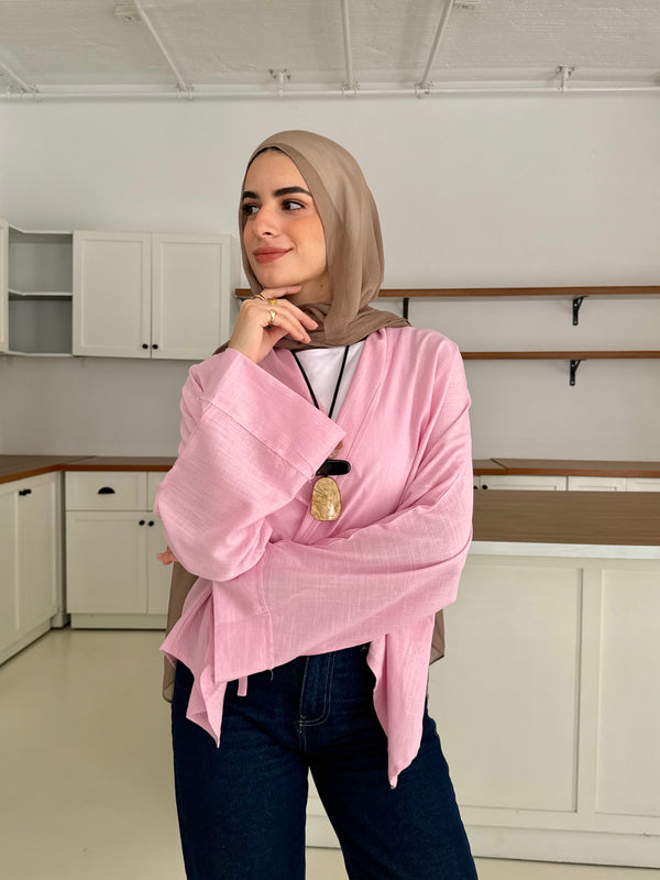 Luna Wrap Top Rose