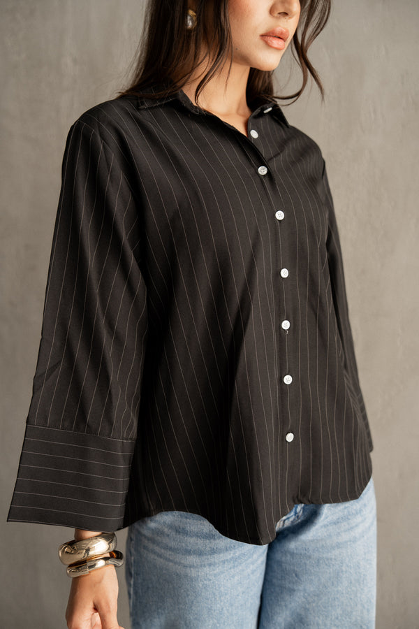 Soft Line Classic Shirt - Black
