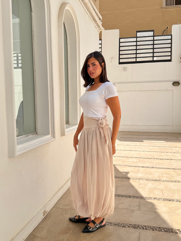 Balloon Pants Beige