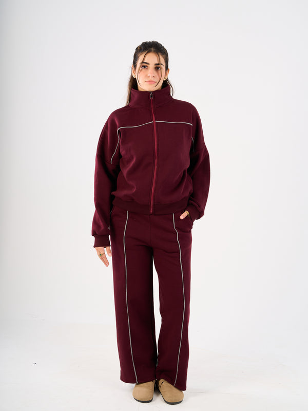 The Winter Flow Set-Burgundy